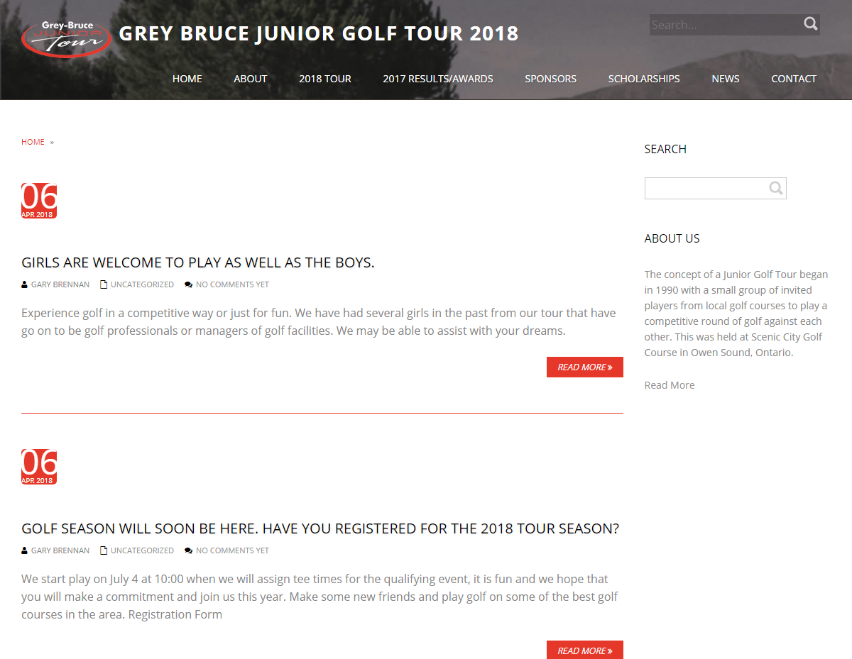 Grey Bruce Junior Golf Tour